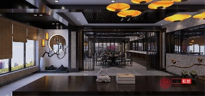 合肥800平米新中式飯店設(shè)計裝修案例